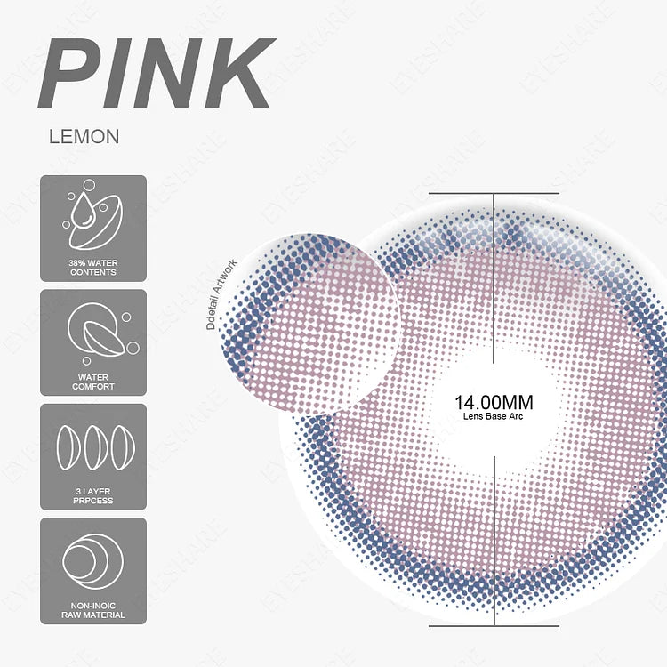 LEMON PINK 14.2mm