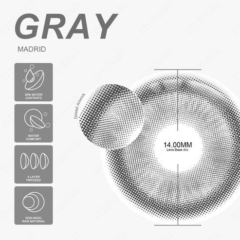 MADRID GRAY 14.0mm