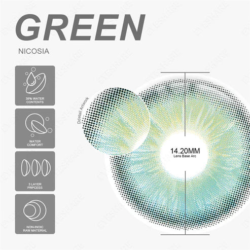 NICOSIA GREEN 14.2mm