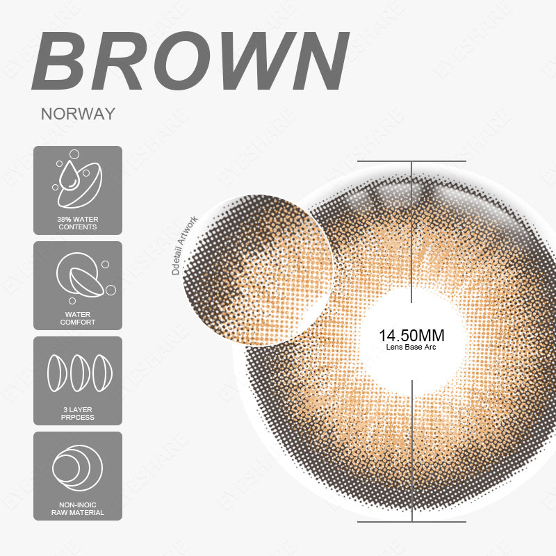 NORWAY BROWN 14.5mm