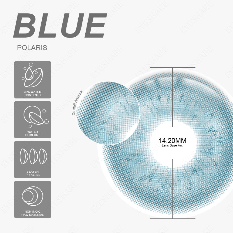 POLARIS BLUE 14.2mm
