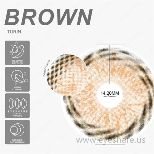 TURIN BROWN 14.2mm