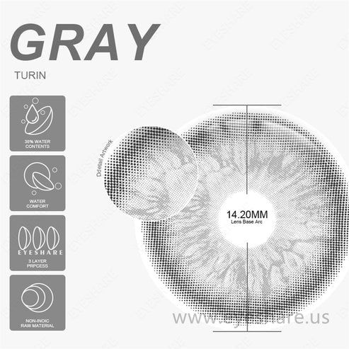 TURIN GRAY 14.2mm