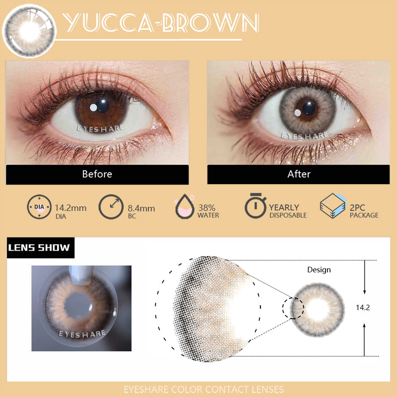 YUCCA BROWN 14.2mm