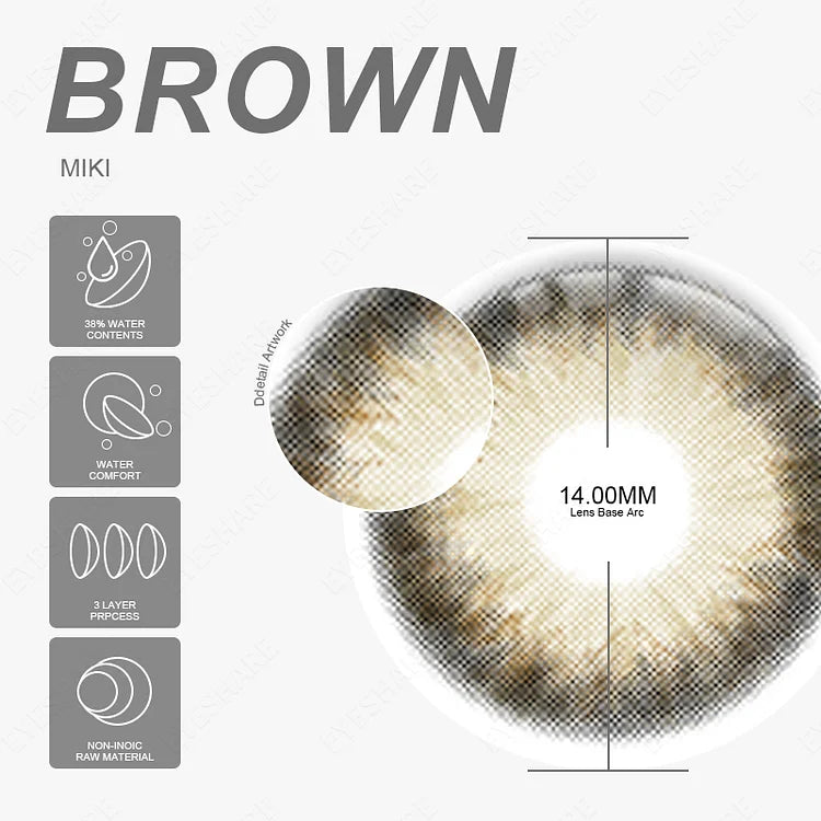 MIKI BROWN 14.0mm