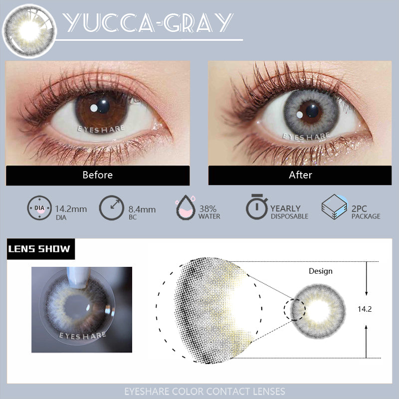YUCCA GRAY 14.2mm