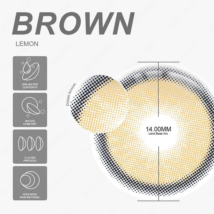LEMON BROWN 14.0mm