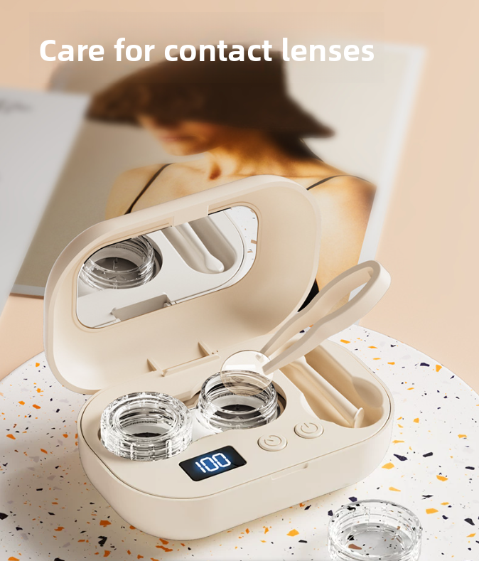 Limpiador ultrasónico para lentes de contacto
