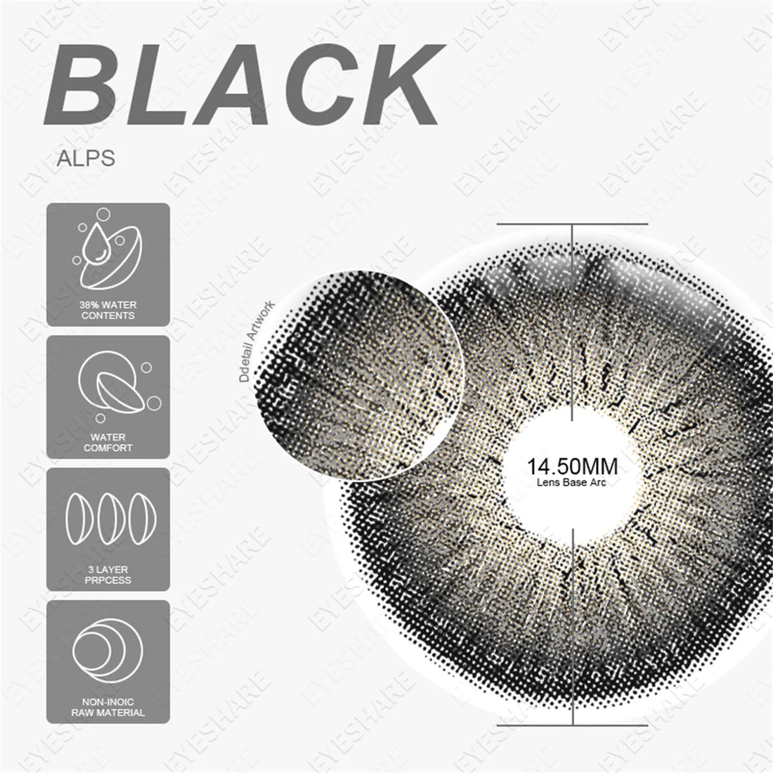 ALPS BLACK 14.5mm