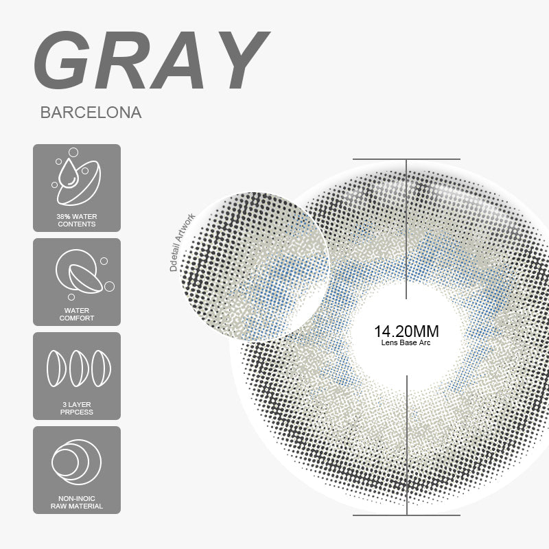 BARCELONA GRAY 14.2mm