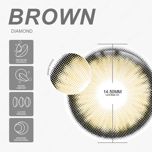 DIAMOND BROWN 14.5mm