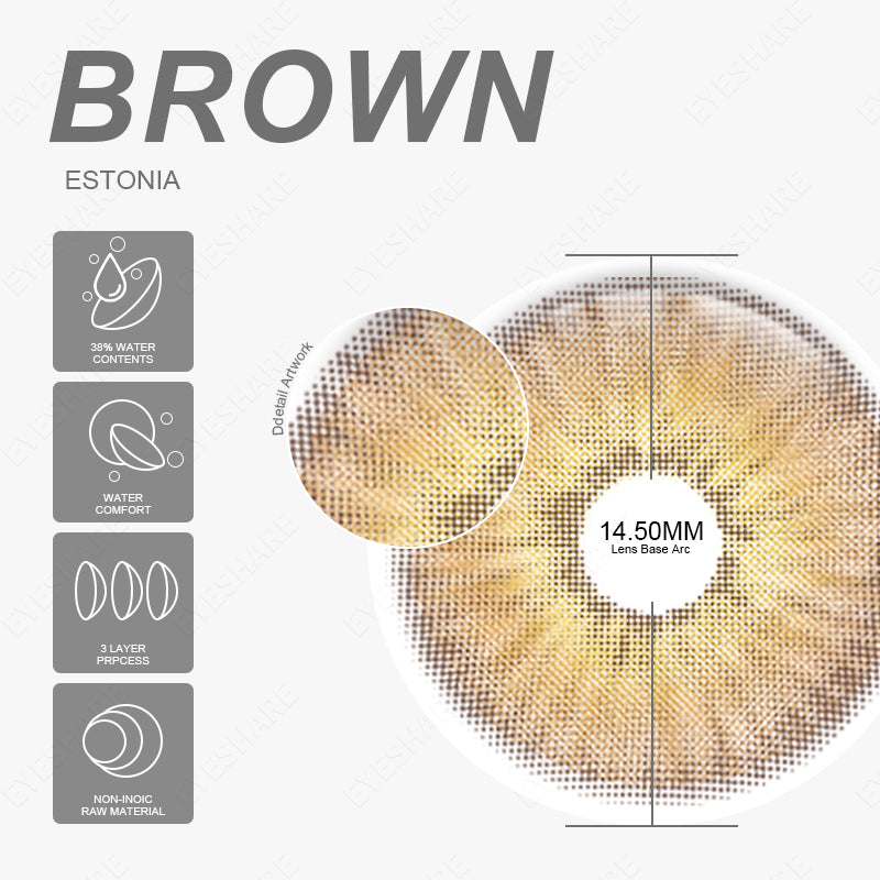 ESTONIA BROWN 14.5mm