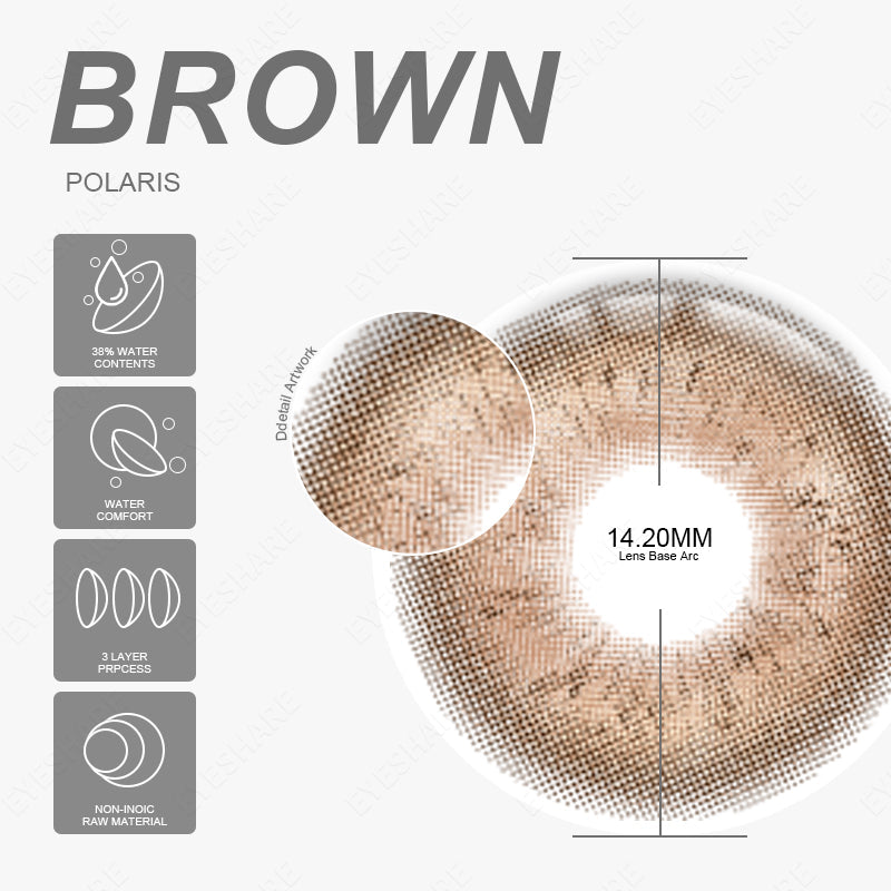 POLARIS BROWN 14.2mm